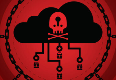 Cyber attack malware wannacry or maze ransowmare virus encrypted files and lock on cloud computer concept. Hacker is offering key to unlock data for money. Vector illustration of security technology